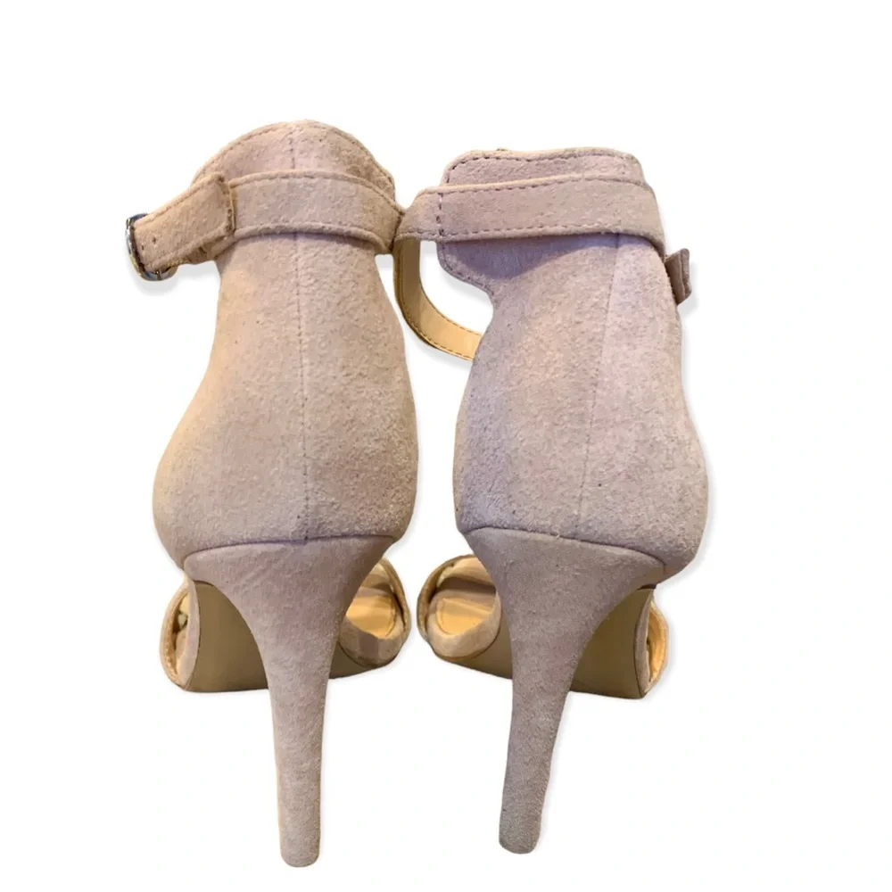 Michael Kors tan suede heels Size 9